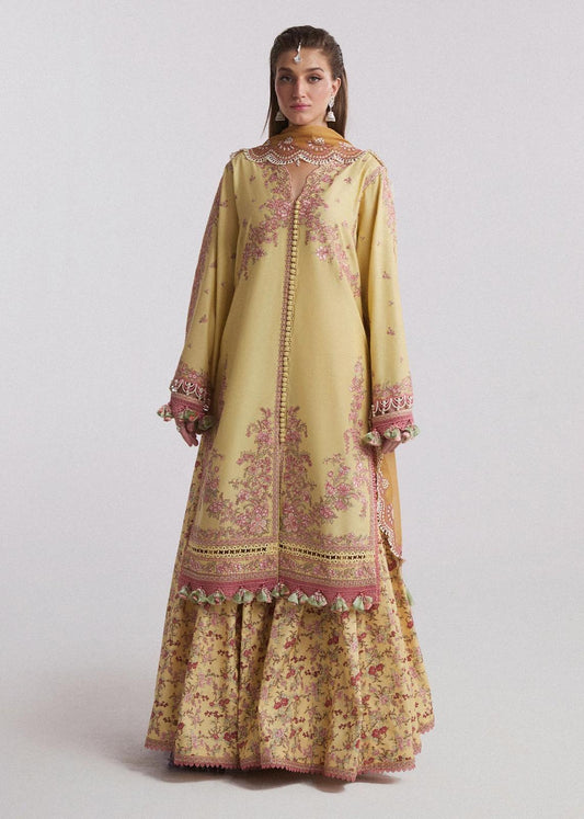 3-Piece Embroidered Lawn Suit By Hussain Rehar