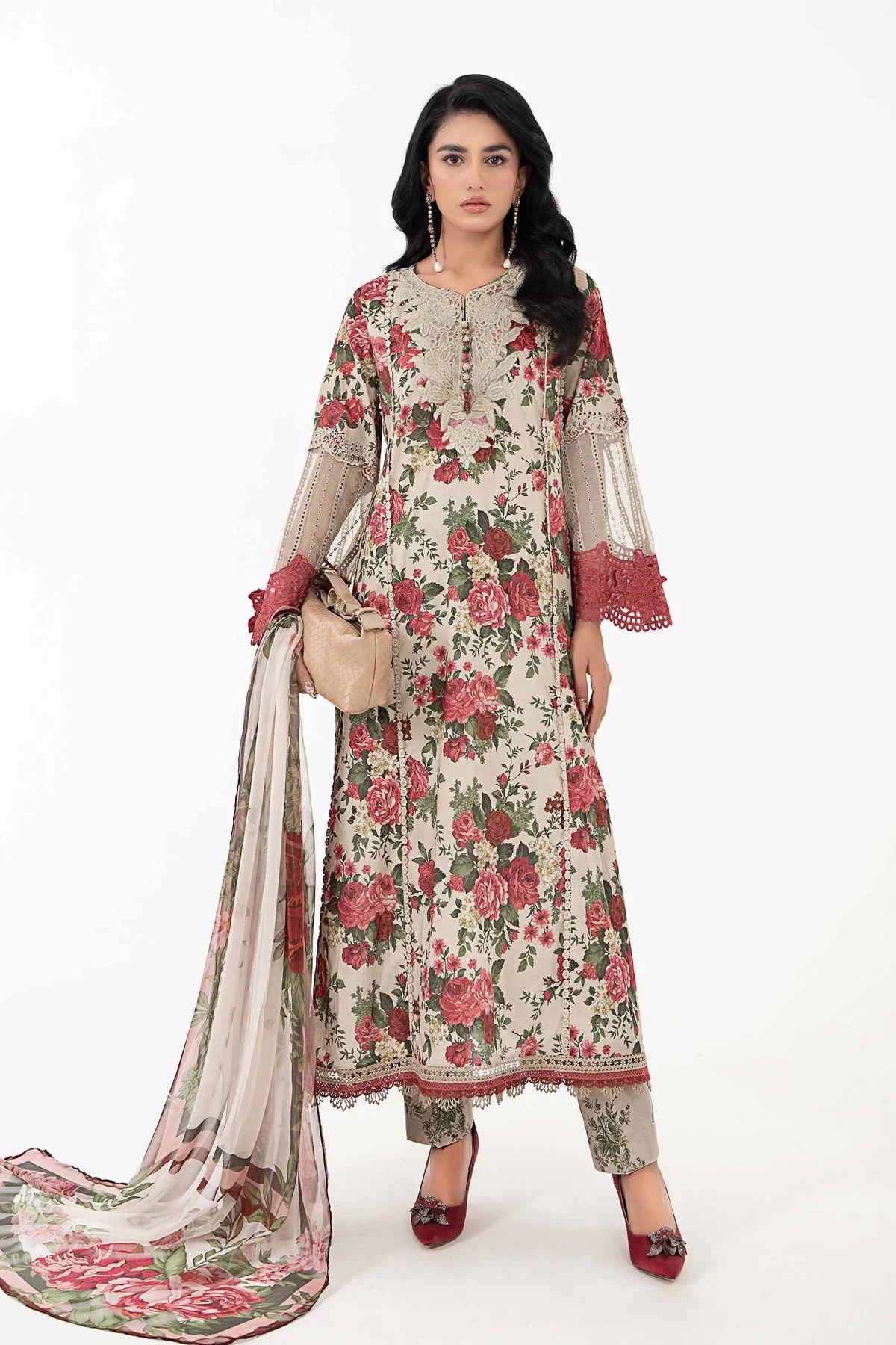 3 Piece Printed Lawn Suit By Maria.B.