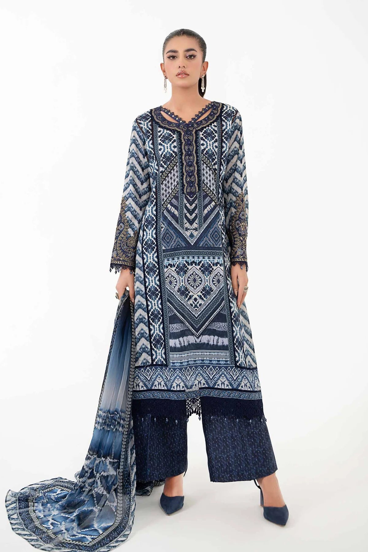 3 Piece Printed Lawn Suit By Maria.B.