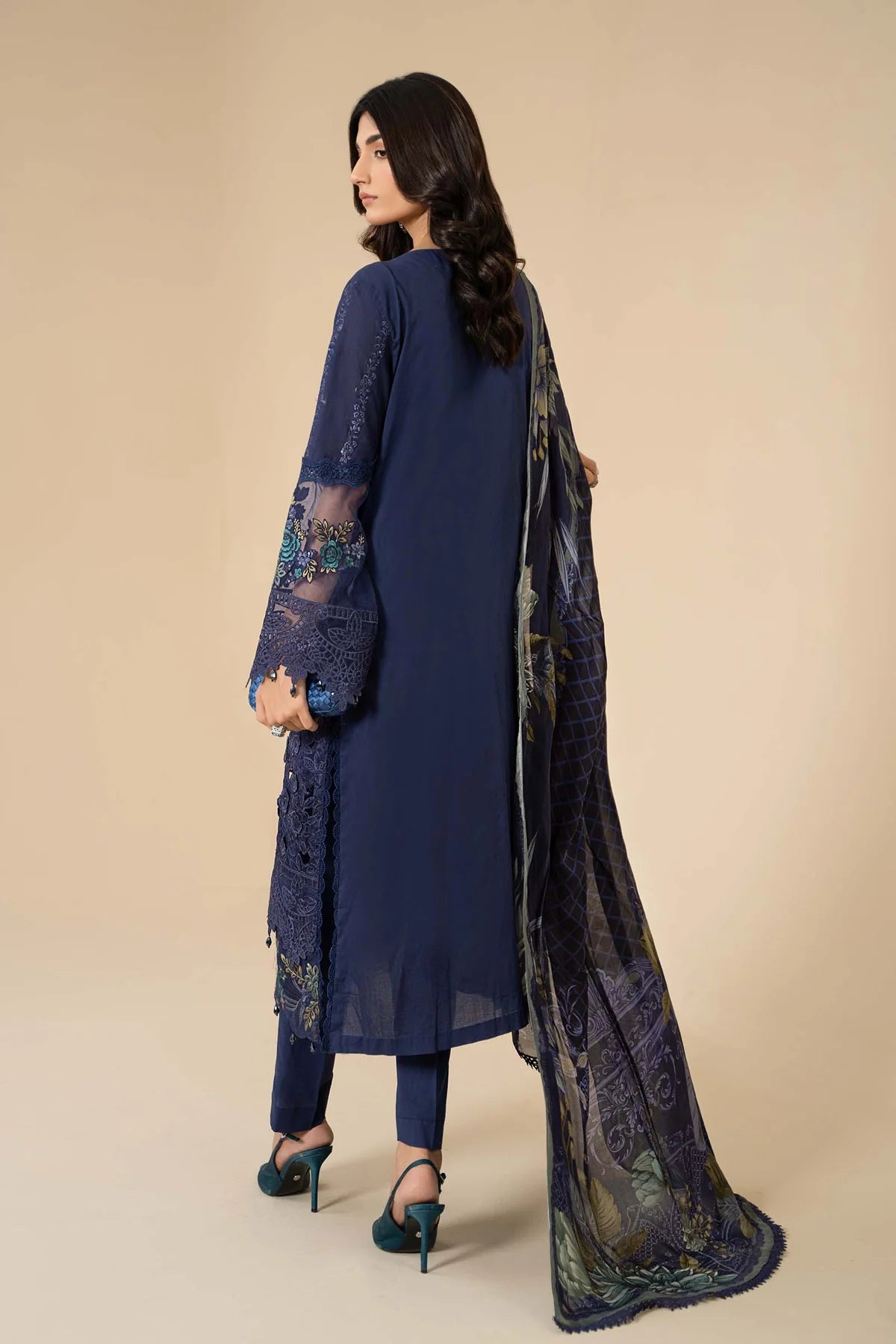 3 Piece Embroidered Lawn Suit By Maria.B.