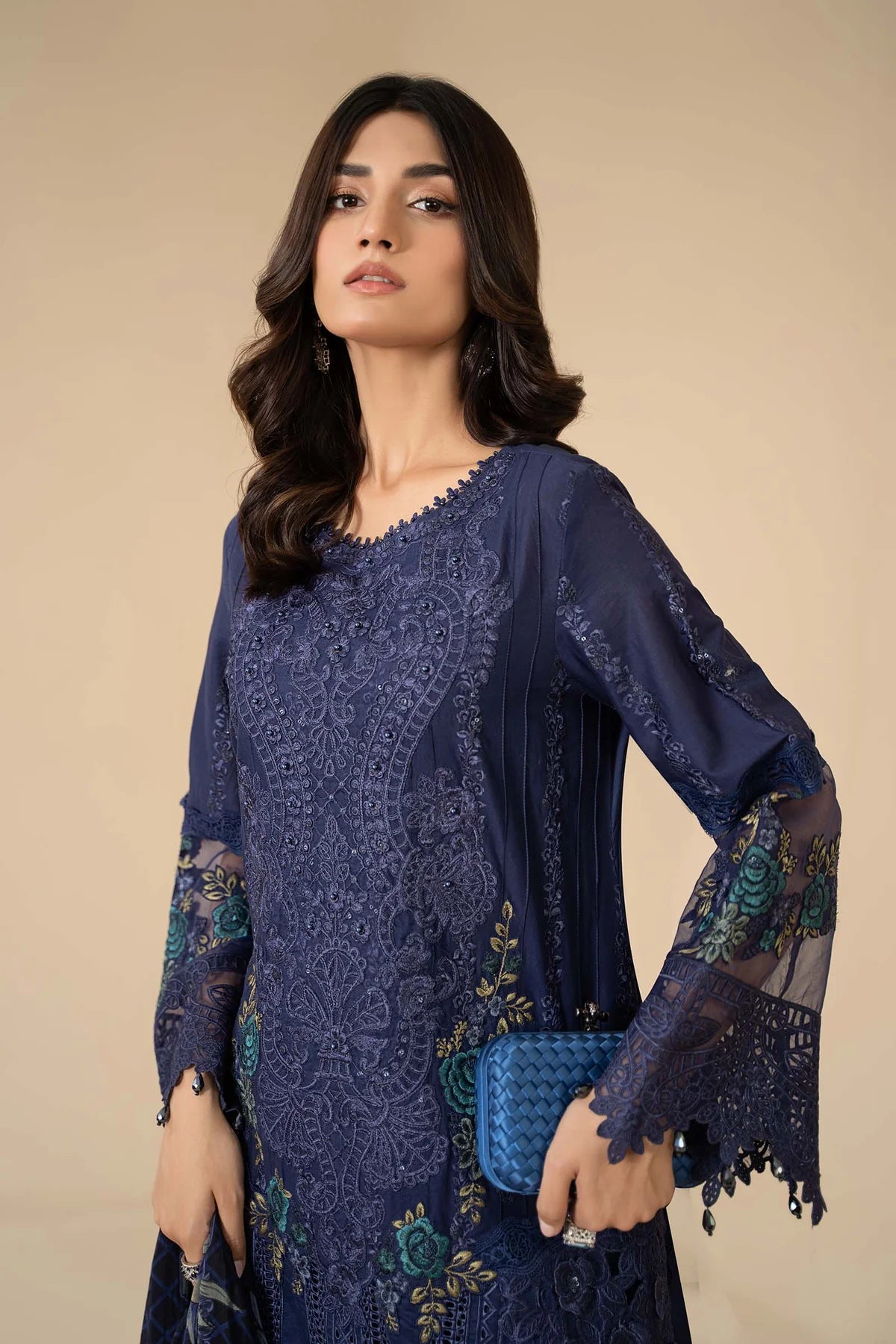 3 Piece Embroidered Lawn Suit By Maria.B.