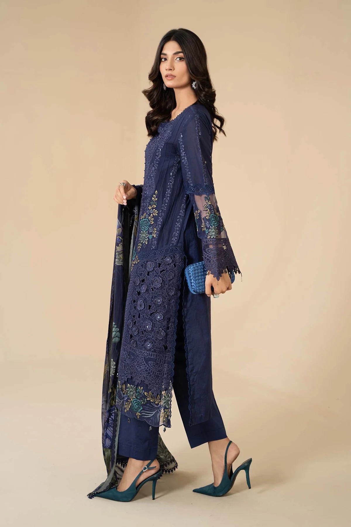 3 Piece Embroidered Lawn Suit By Maria.B.