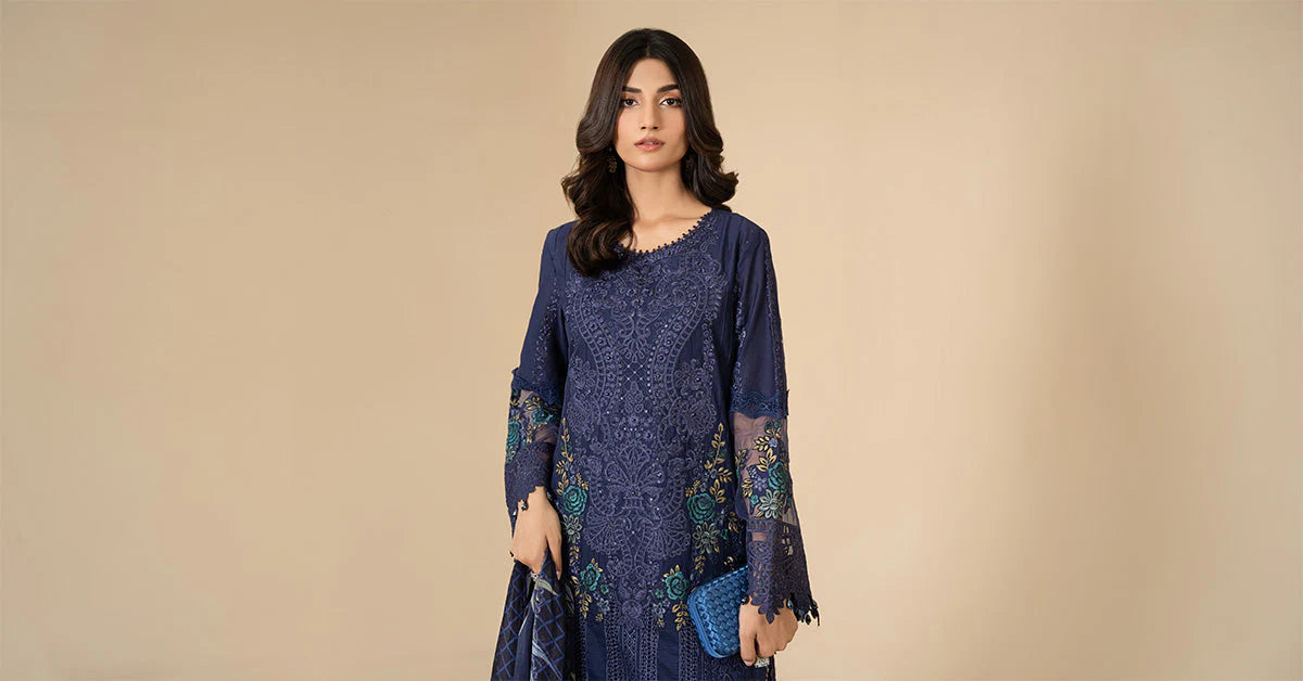 3 Piece Embroidered Lawn Suit By Maria.B.