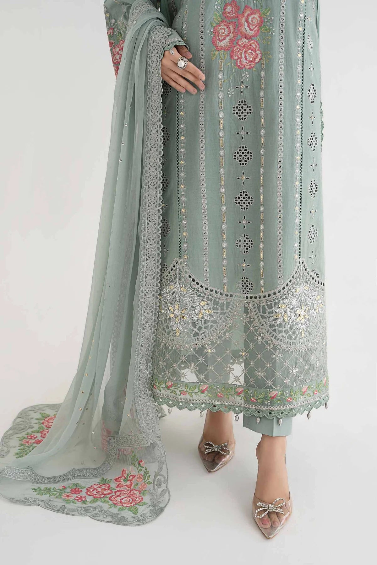 3 Piece Embroidered Lawn Suit By Maria.B.