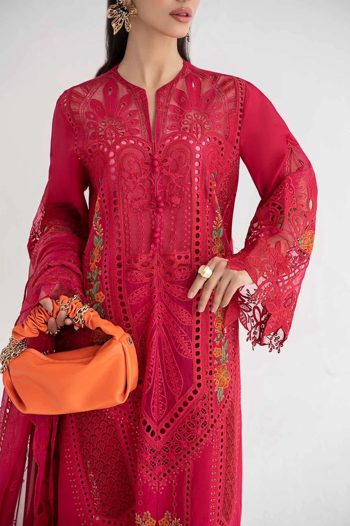 3 Piece Embroidered Lawn Suit By Maria.B.