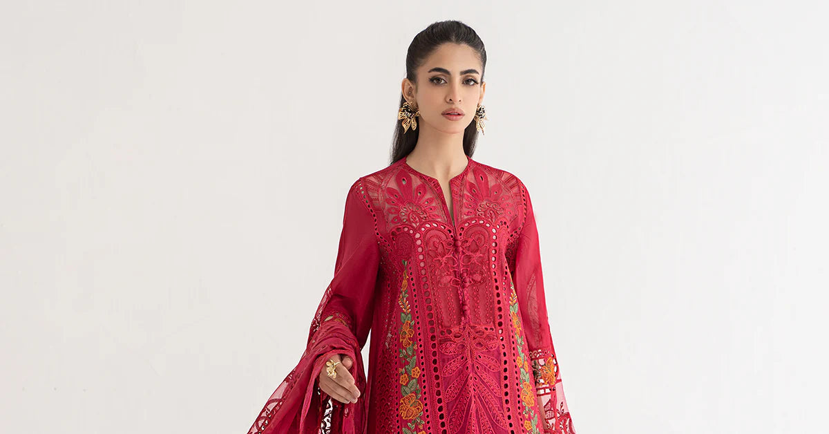 3 Piece Embroidered Lawn Suit By Maria.B.