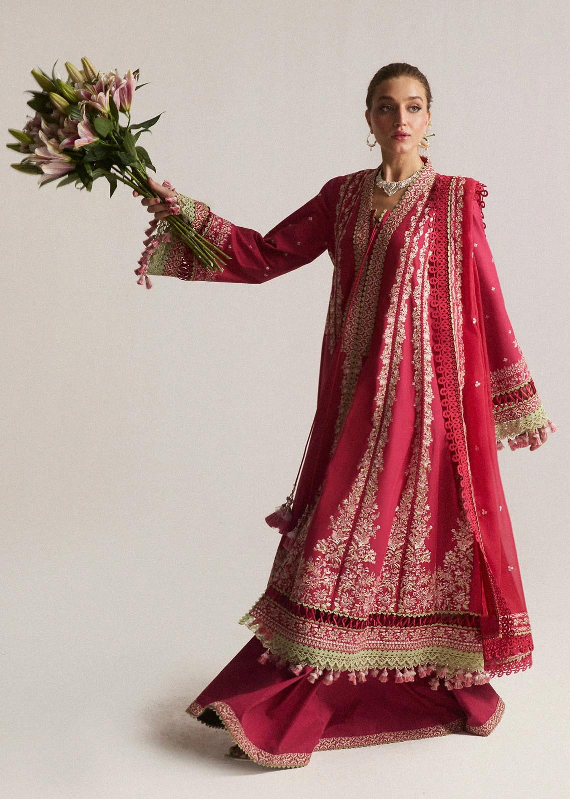 3-Piece Embroidered Lawn Suit By Hussain Rehar