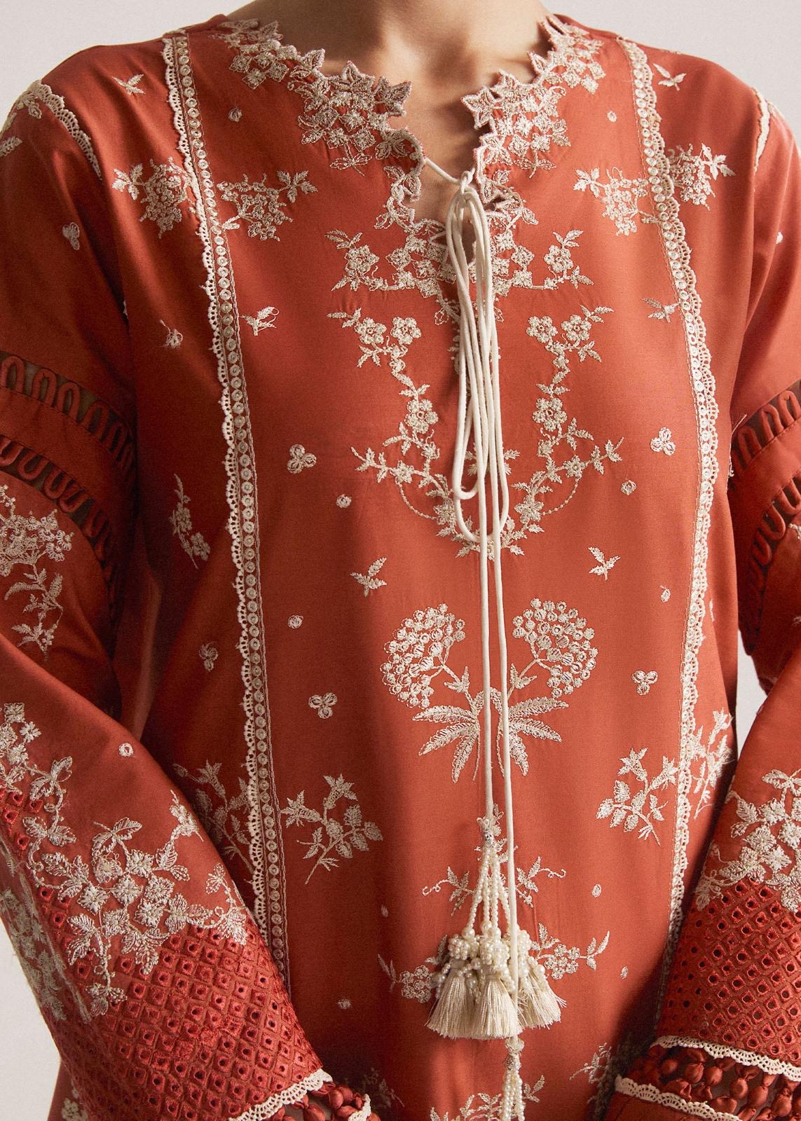 3-Piece Embroidered Lawn Suit By Hussain Rehar